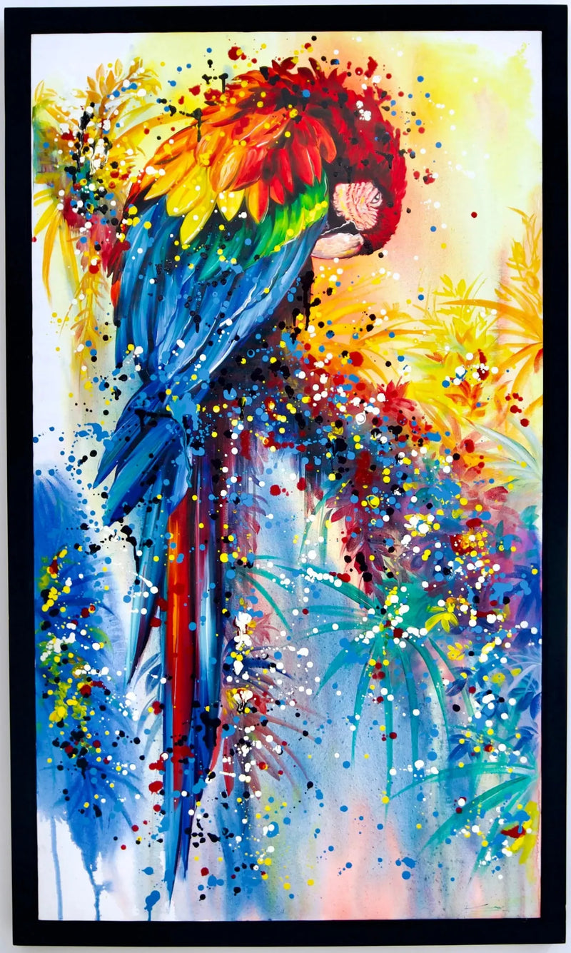 Pop Art papukaija  | 80 x 140 cm
