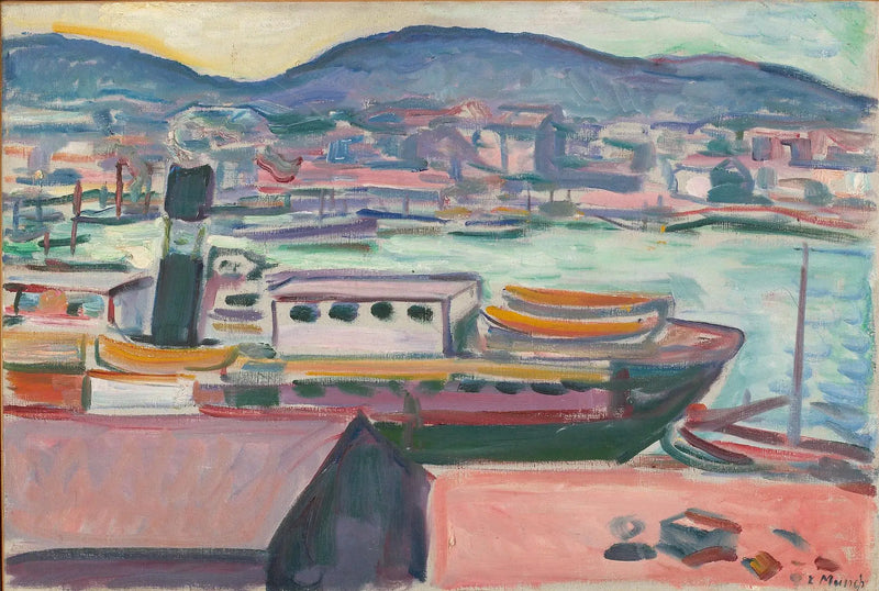 Bergenin satama - Edvard Munch