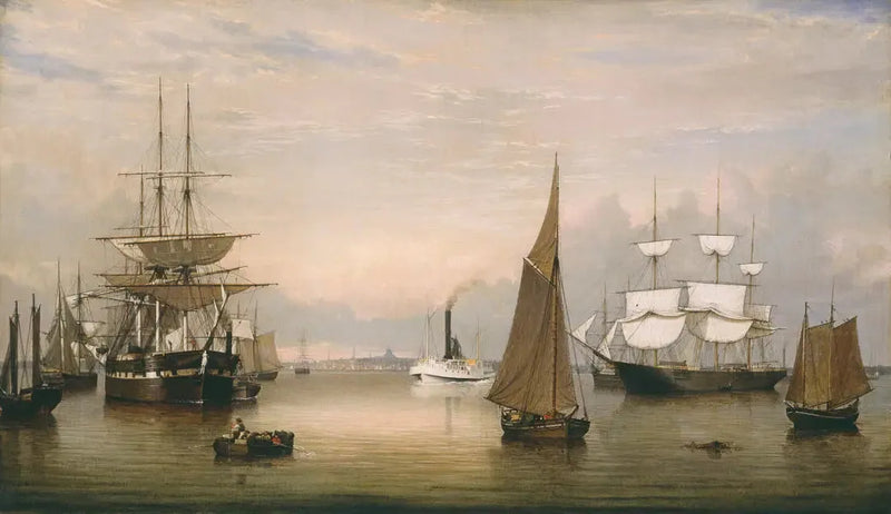 Bostonin satama (1856) - Fitz Henry Lane