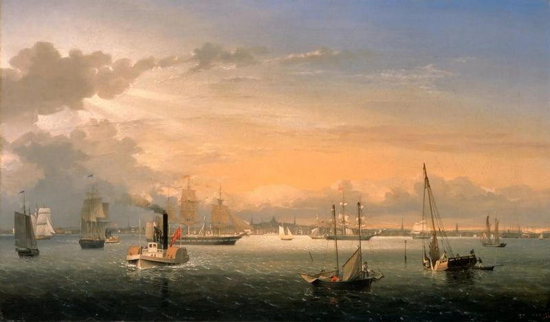 Bostonin satama - Fitz Henry Lane
