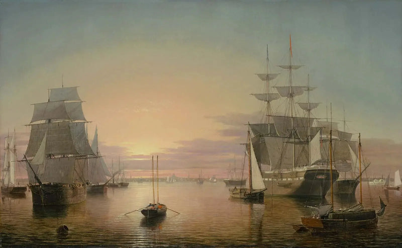 Bostonin satama - Fitz Henry Lane