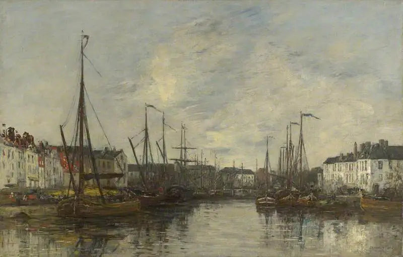 Brysselin satama - Eugène Boudin