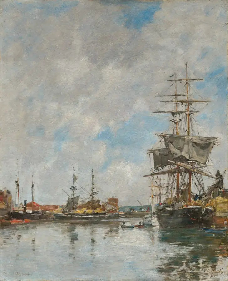 Deauville satama - Eugène Boudin