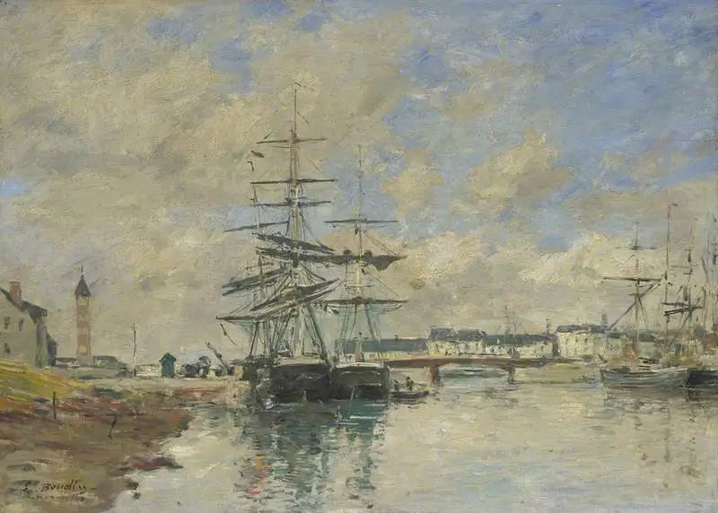 Deauville satama - Eugène Boudin