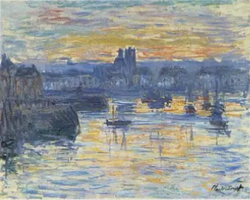 Dieppen satama, ilta - Claude Monet