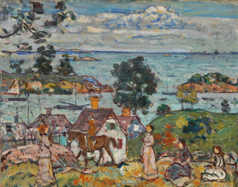 Gloucesterin satama - Maurice Prendergast