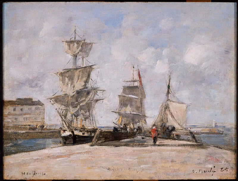Honfleurin satama - Eugène Boudin