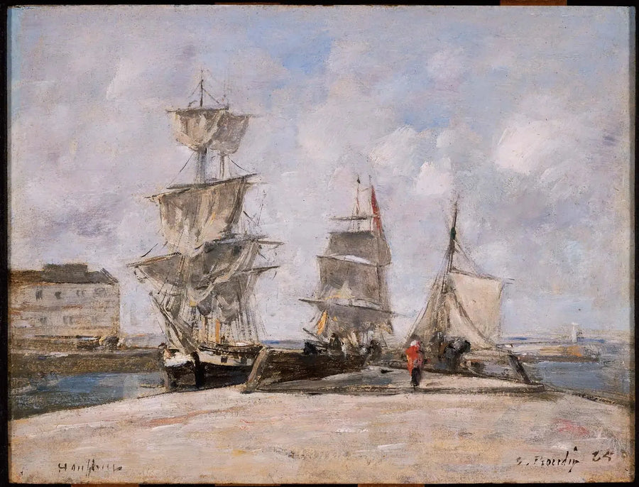 Honfleurin satama - Eugène Boudin