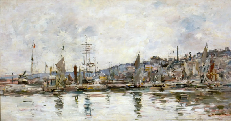 Honfleurin satama - Eugène Boudin