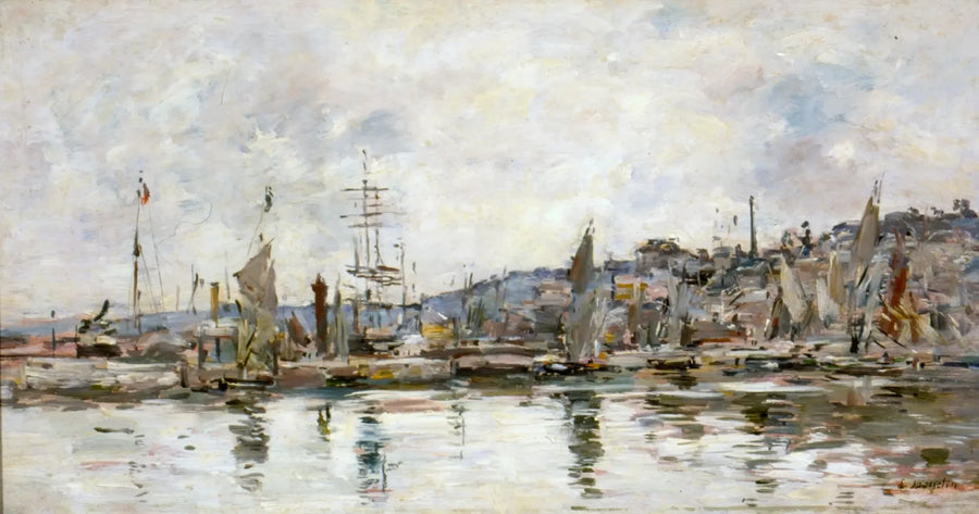 Honfleurin satama - Eugène Boudin