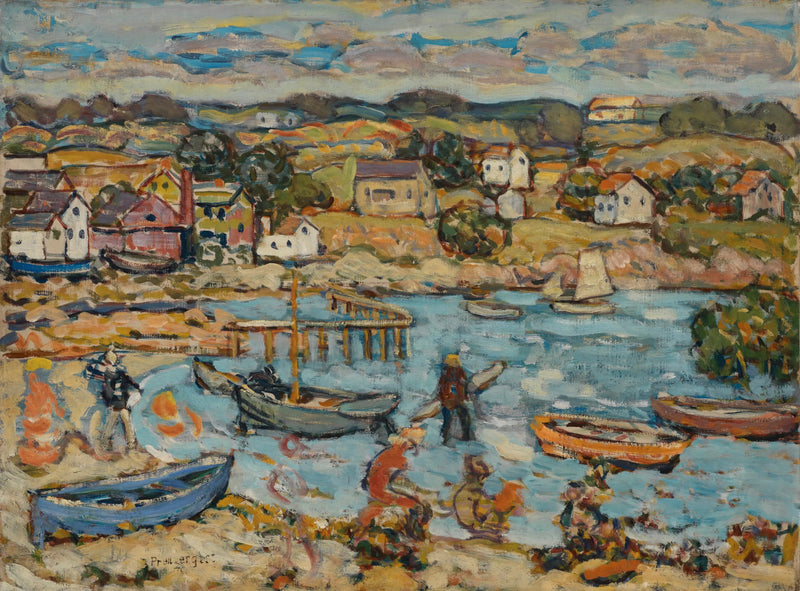 Marbleheadin satama - Maurice Prendergast