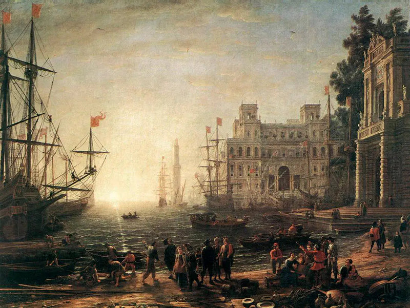 Merihissi ja Villa Médicis - Claude Lorrain