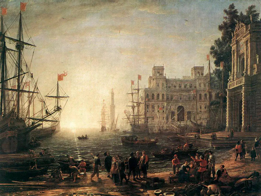 Merihissi ja Villa Médicis - Claude Lorrain