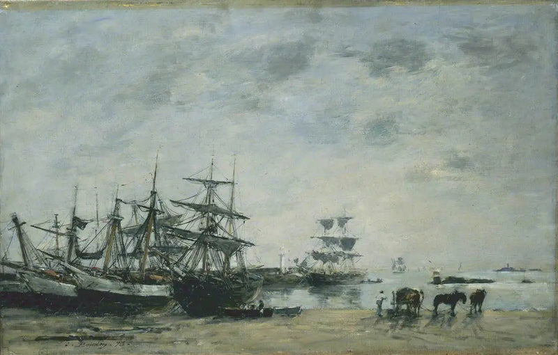 Portrieux'n satama - Eugène Boudin