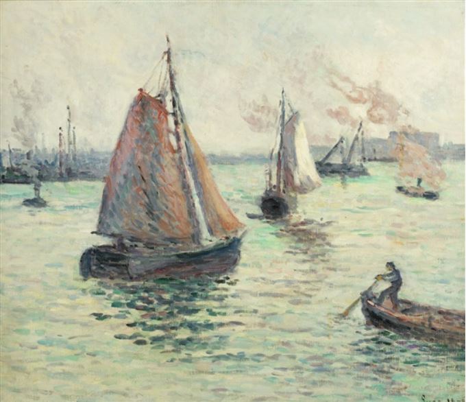 Rotterdamin satama - Maximilien Luce