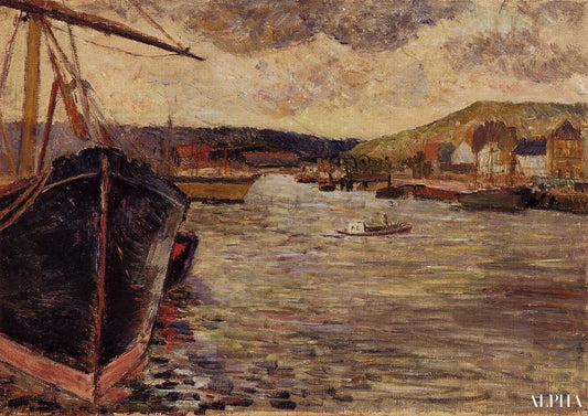 Port de Rouen - Paul Gauguin - Reproductions de tableaux et peintures haut de gamme