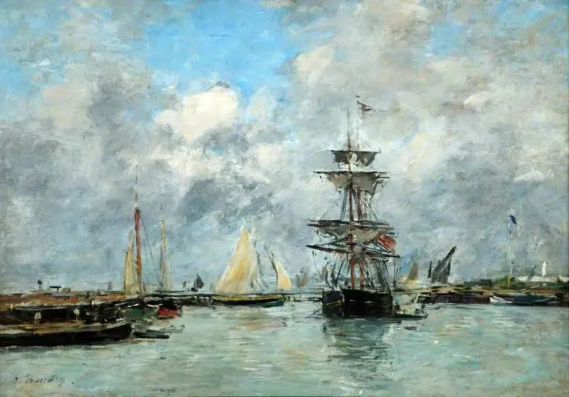 Trouvillen satama - Eugène Boudin