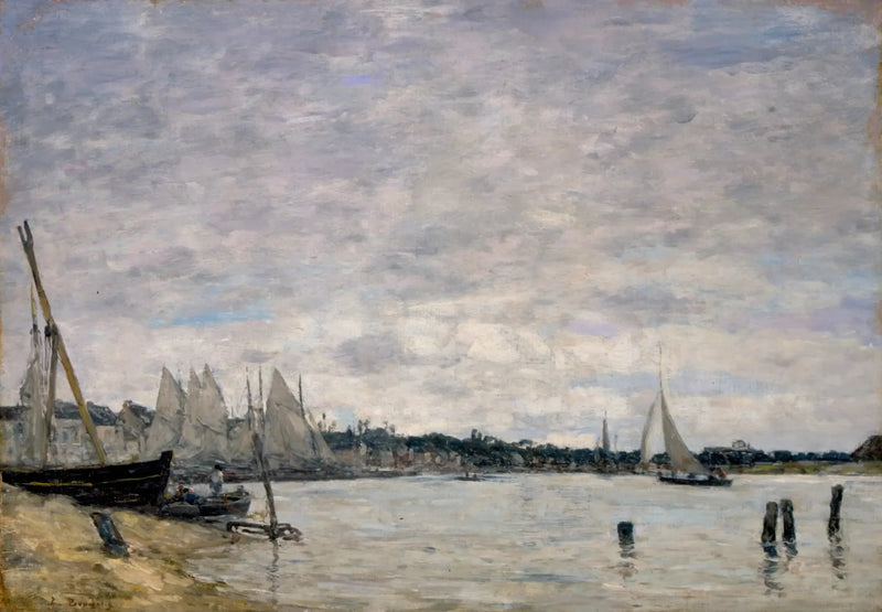 Trouvillen satama - Eugène Boudin