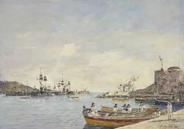 Villefranche-satama - Eugène Boudin