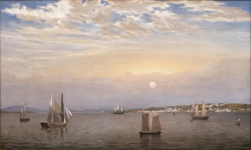 Portti ja kaupunki Castine - Fitz Henry Lane