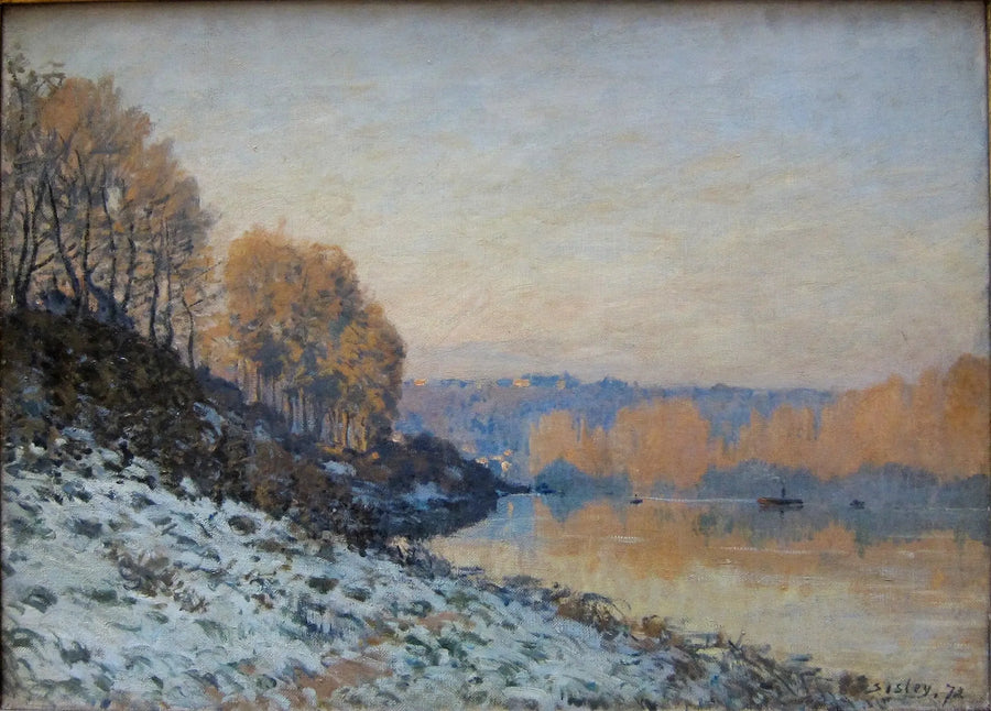 Port-Marly, valkoinen hyytelö - Alfred Sisley