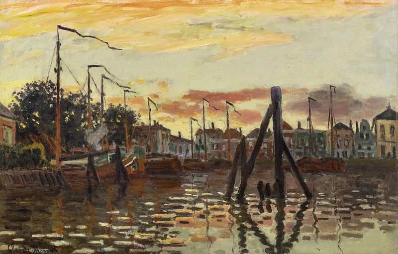 Zaandamin satama W188 - Claude Monet