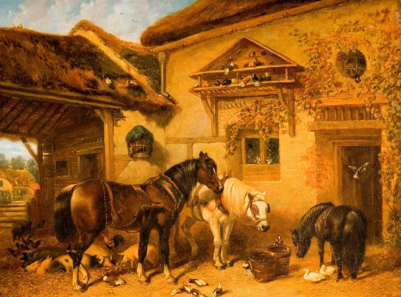 Pieni talon ja maatilan ovi - John Frederick Herring, Sr.