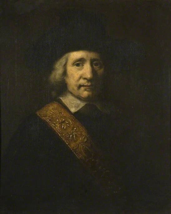 Miehen muotokuva (Lippuvartija, Floris Soop, 1604–1657) - Rembrandt