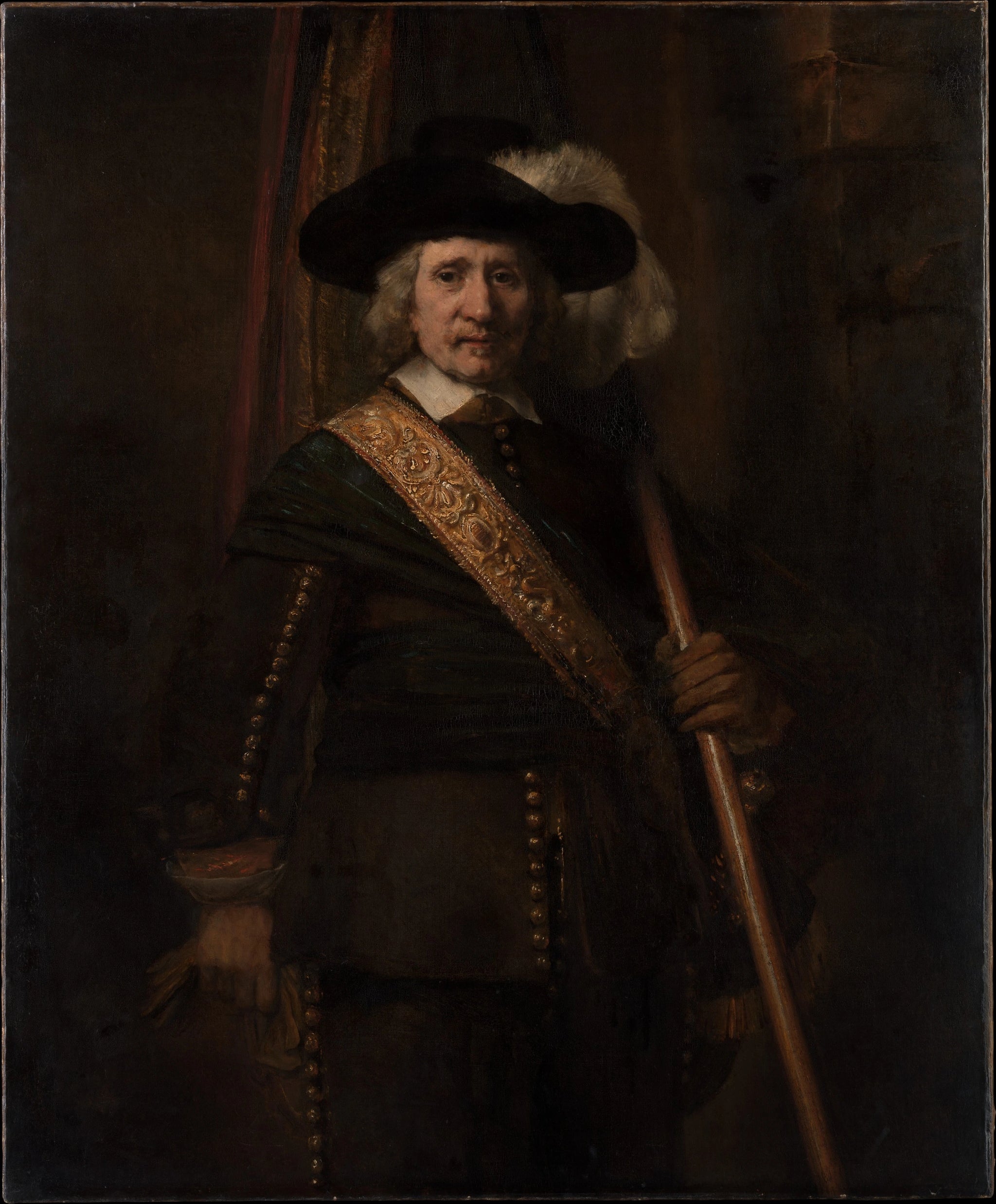 Le Porte-étendard, probablement Floris Soop — Rembrandt, 1654, Metropolitan Museum of Art
