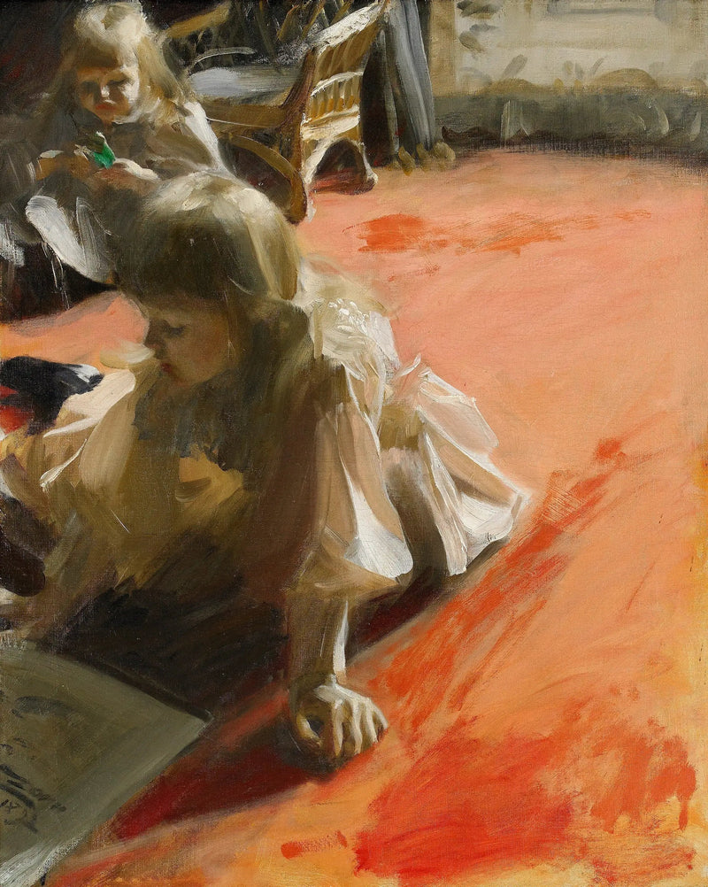 Portraitti Ramón Subercaseaux Vicuña'n tyttäristään - Anders Zorn