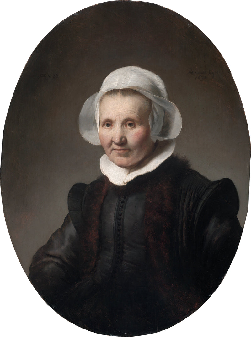62-vuotiaan naisen muotokuva, ehkä Aeltje Pietersdr Uylenburgh - Rembrandt