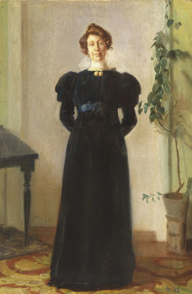 Alba Schwartzin muotokuva. -Michael Peter Ancher