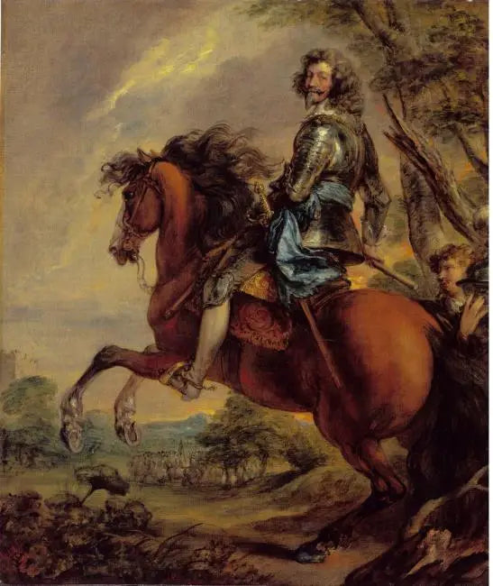 Albert de Ligne, prinssi van Arenbergin muotokuva, ratsain - Thomas Gainsborough