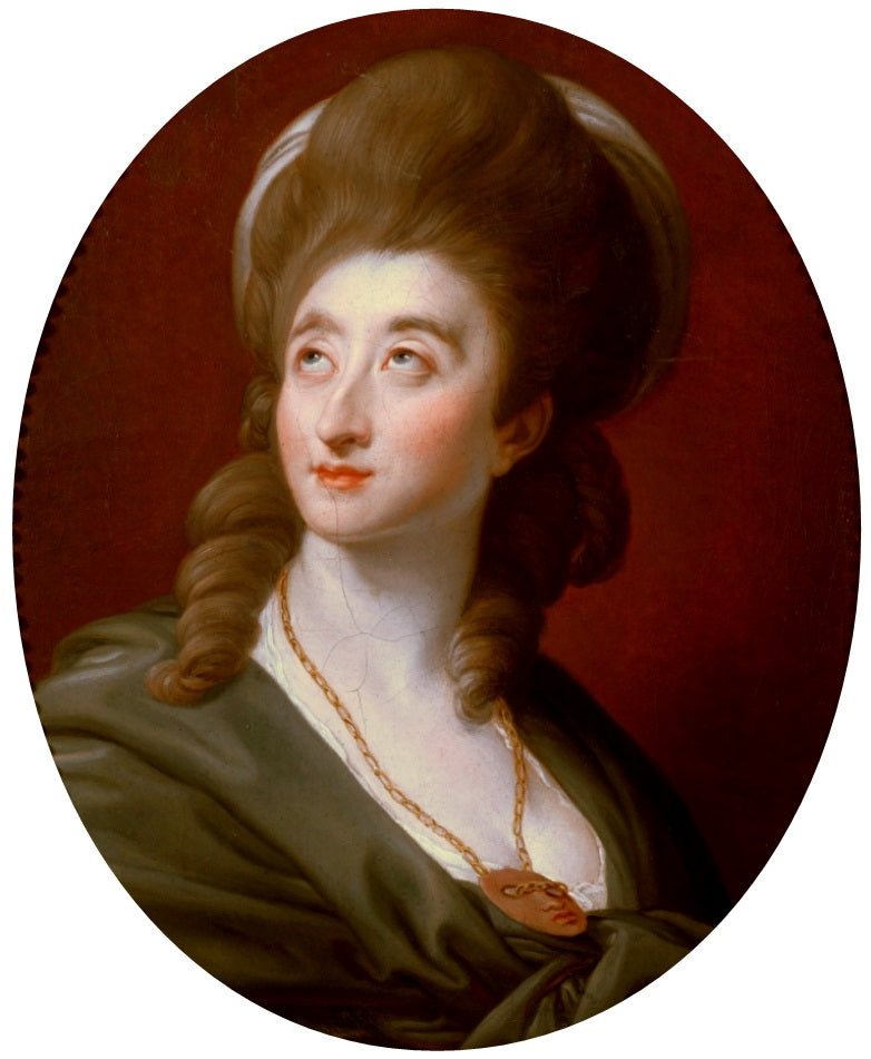 Aleksandra Potocka née Lubomirska muotokuvassa Melpomène-roolissa. - Pompeo Batoni