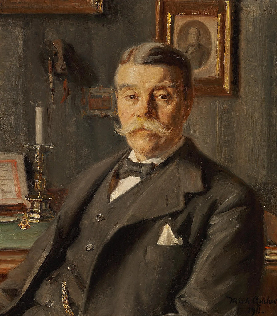 Alexandre Bechin muotokuva. -Michael Peter Ancher