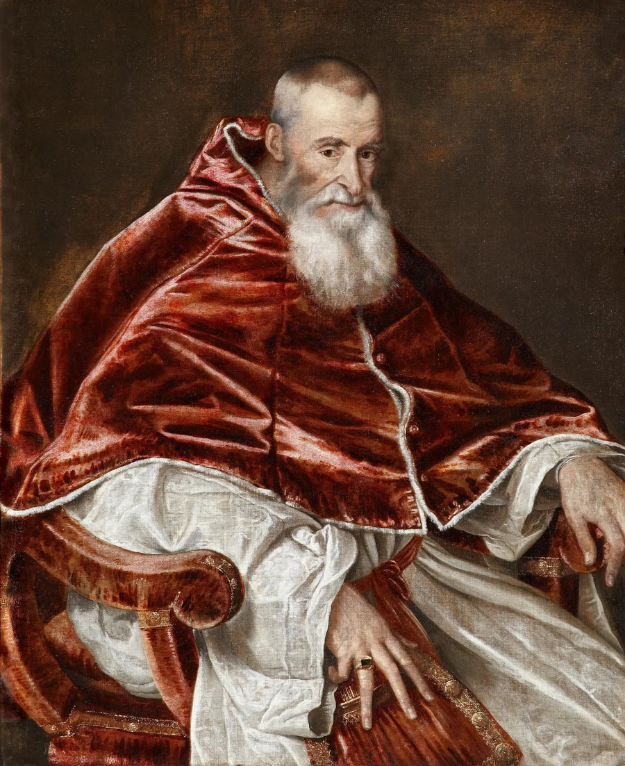 Alexandre Farnèsen, paavi Paavali III:n (1468-1549; valittu vuonna 1534) - Titian