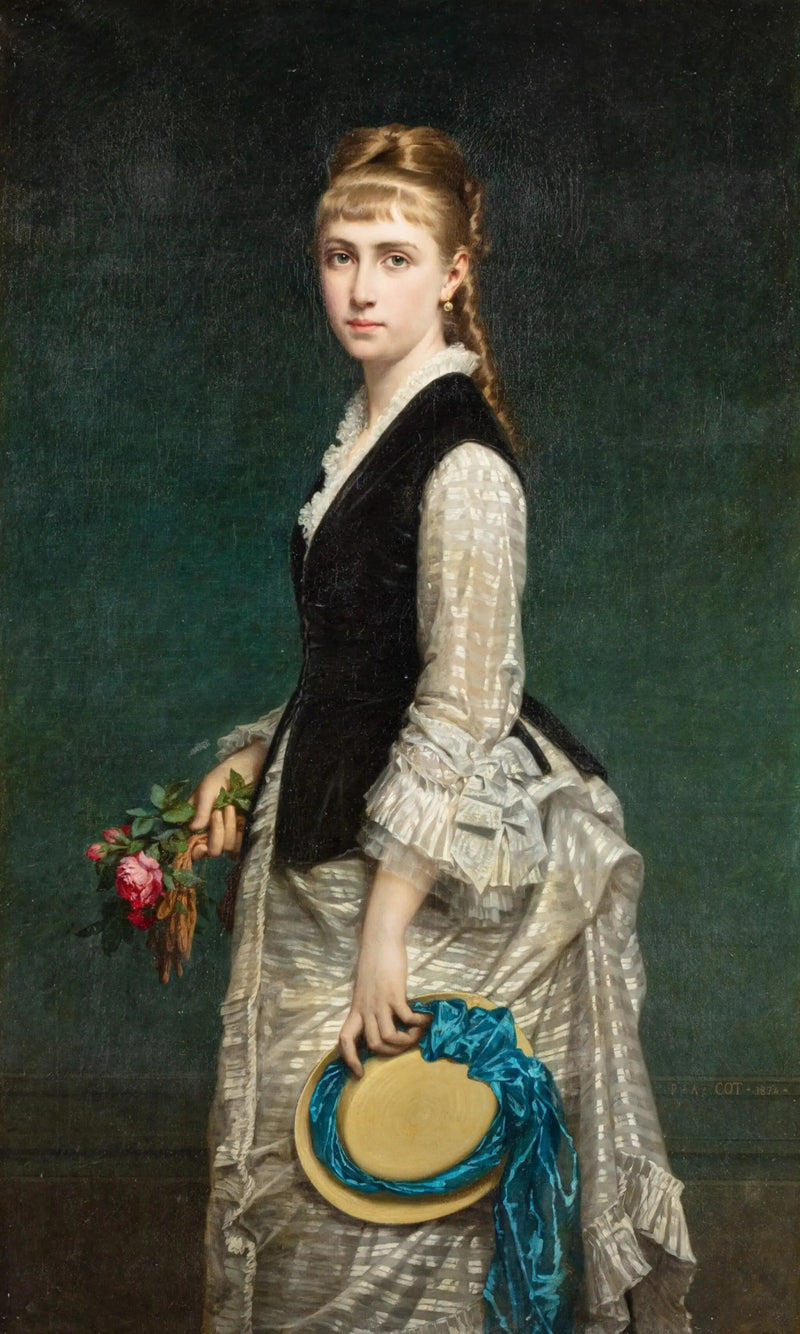 Alice Heinen muotokuva, Richelieun herttuatar, Monacon prinsessa - Pierre Auguste Cot