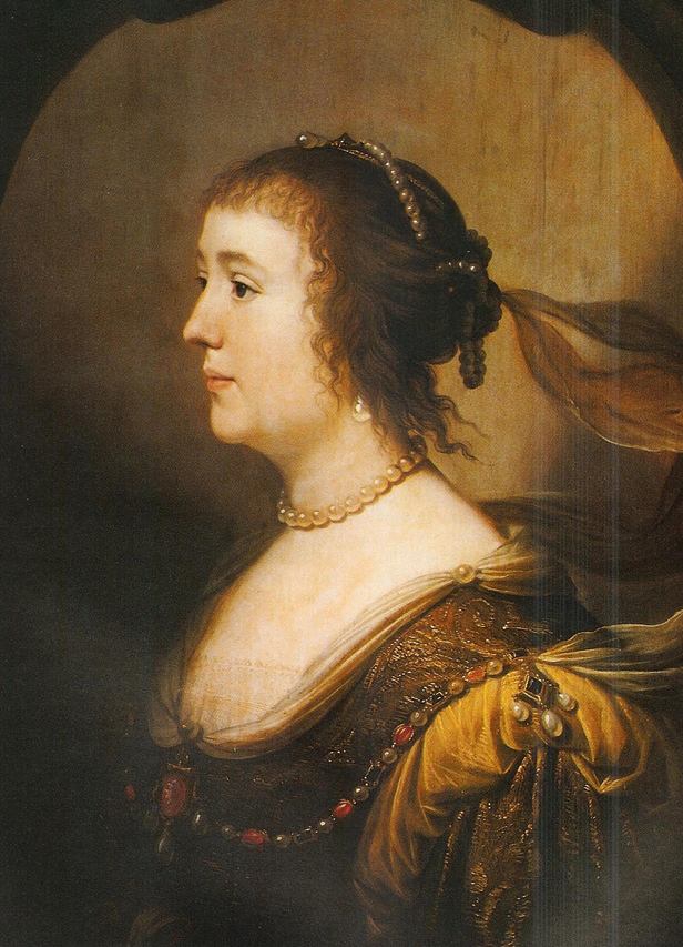Amalia van Solmsin (1602-1675) muotokuva - Gerrit van Honthorst