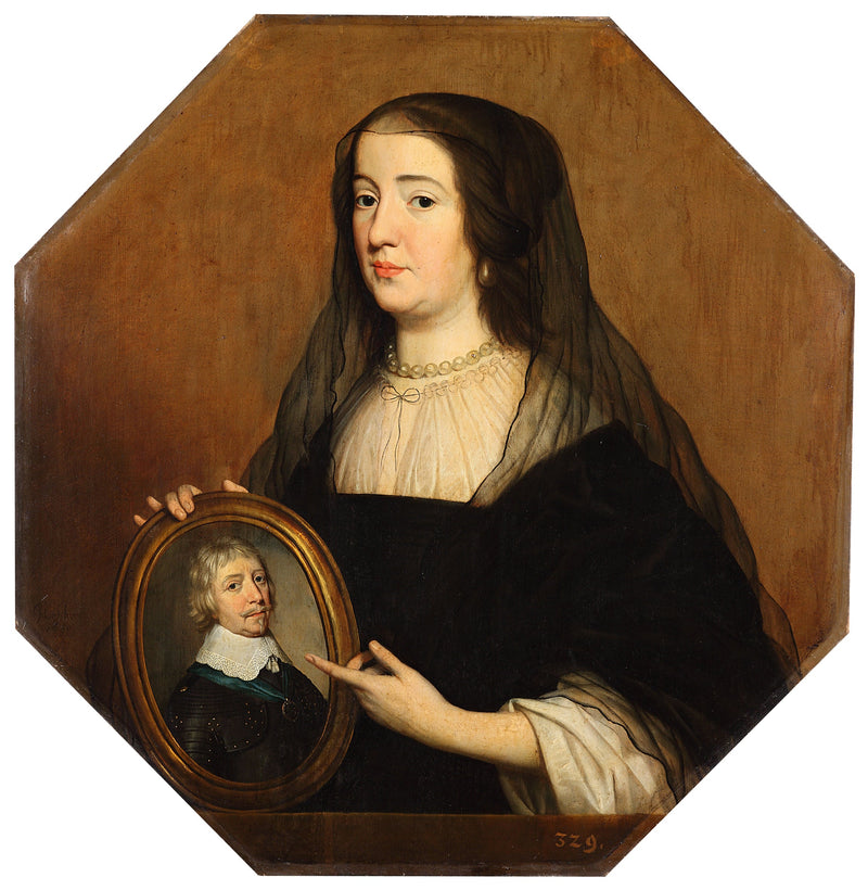 Amalia van Solmsin (1602-1675) muotokuva - Gerrit van Honthorst