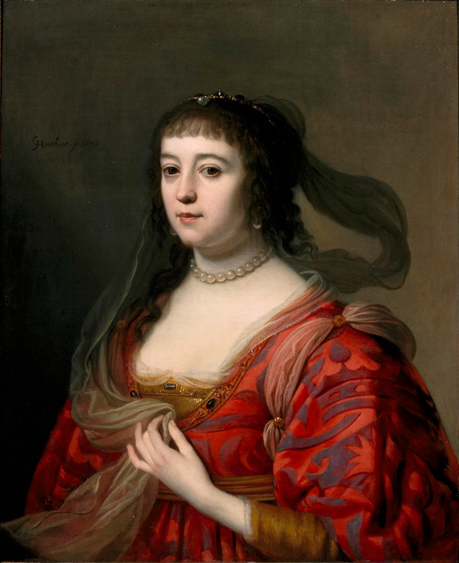 Amalian van Solmsin muotokuva - Gerrit van Honthorst