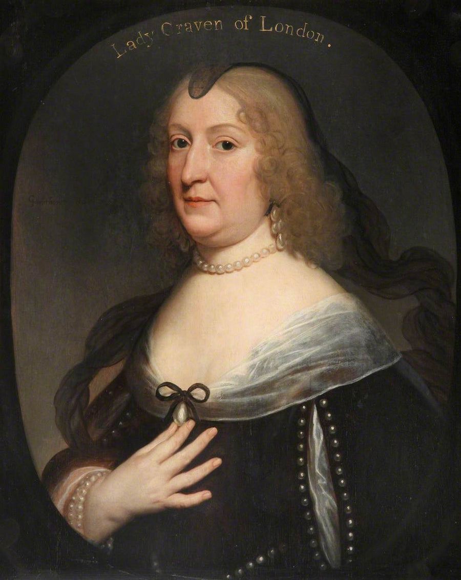 Amalie Elisabeth von Hanau-Münzenbergin (1602-1651) muotokuva - Gerrit van Honthorst