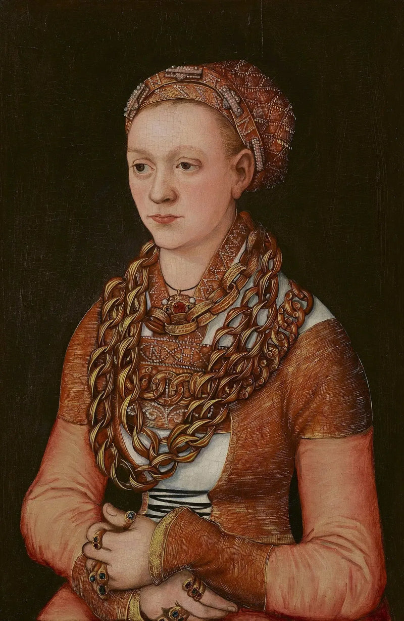 Anna Buchnerin, syntymänsä Lindacker, muotokuva - Lucas Cranach vanhempi