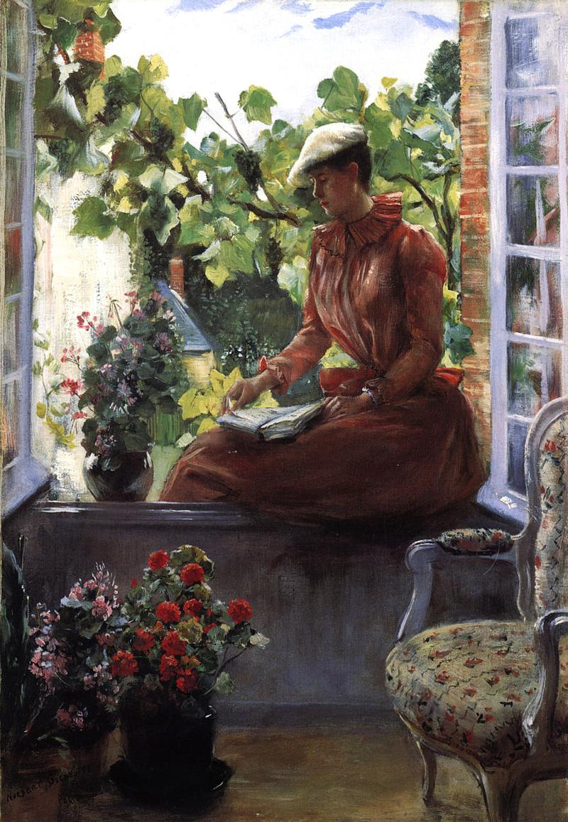 Anna Gœneutte -muotokuva béret päässä - Norbert Gœneutte