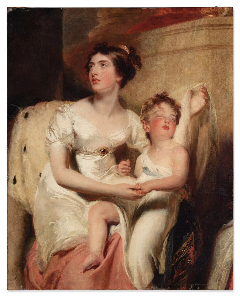 Anne-näyttökuva, Charlemontin kreivitär ja hänen poikansa James - Thomas Lawrence