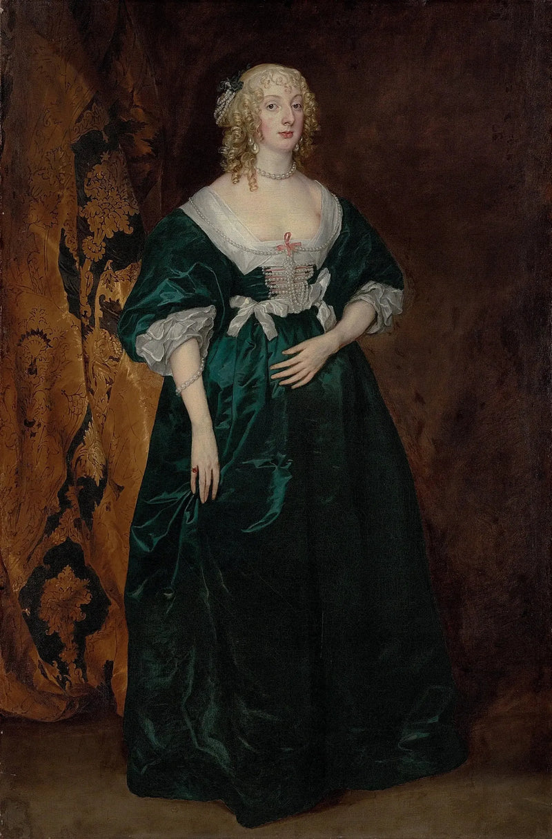 Anne Sophia, kreivitär de Carnarvonin muotokuva - Antoine van Dyck