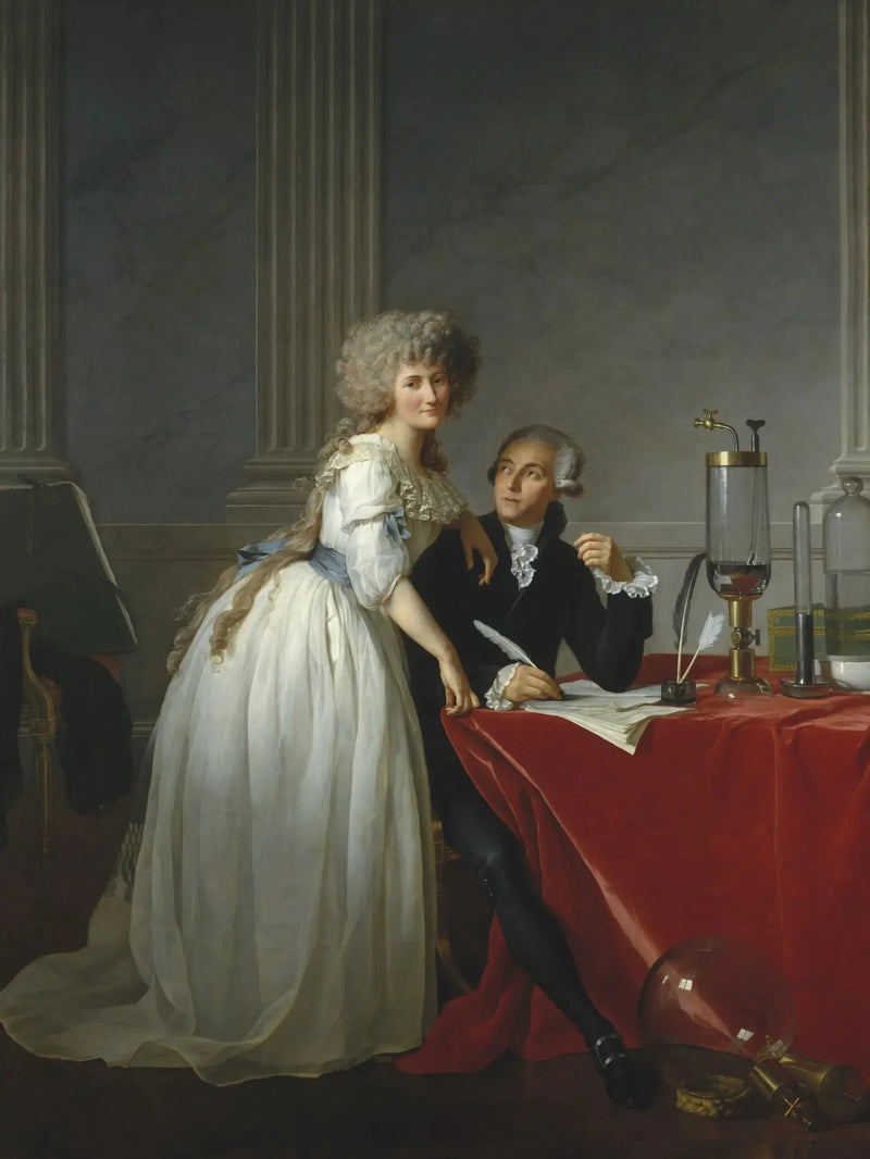 Antoine-Laurent Lavoisierin ja hänen vaimonsa muotokuva - Jacques-Louis David