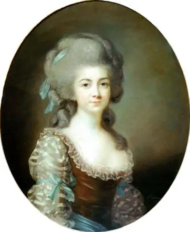 Antoinette Saint-Hubertyn muotokuva (1756-1812), ranskalainen näyttelijä. - Élisabeth Vigée Le Brun