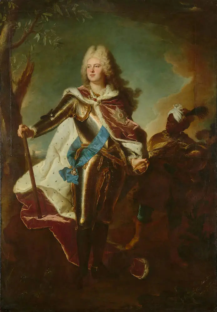 Auguste III:n muotokuva - Hyacinthe Rigaud