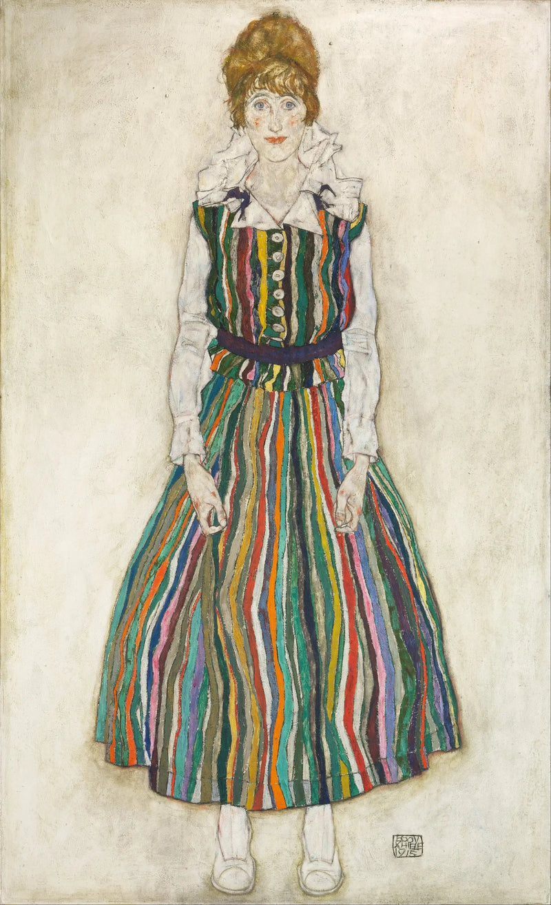 Edithin muotokuva (taiteilijan vaimo) - Egon Schiele