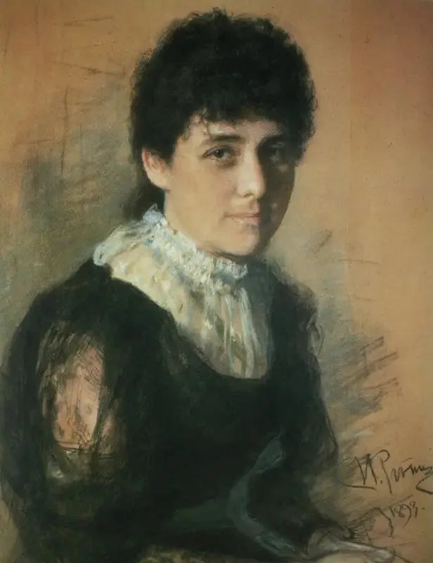 Elena Pavlovna Tarkhanova-Antokolskayan muotokuva - Ilya Repin
